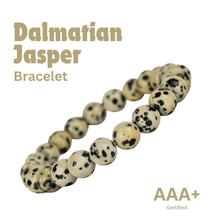 Load image into Gallery viewer, Dalmatian Jasper Bracelet - Helps in Joy, Positivity, and Emotional Balance - Suitable for Unisex
