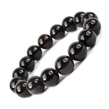 Load image into Gallery viewer, Black Obsidian Bracelet - Helps in Protection, Clarity, and Grounding - Suitable for Unisex
