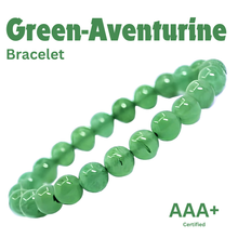 Load image into Gallery viewer, Wealth &amp; Abundance: Green Aventurine Genuine Stone Bracelet for Men Women &amp; Kids
