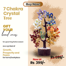 Load image into Gallery viewer, Seven Chakra Gemstone Tree Natural Crystal 150 Beads Feng Shui Wealth Tree 7 Chakra Home Decor Healing
