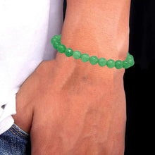 Load image into Gallery viewer, Wealth &amp; Abundance: Green Aventurine Genuine Stone Bracelet for Men Women &amp; Kids
