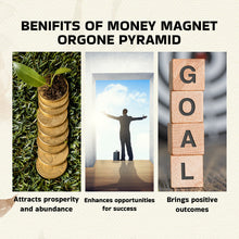 Load image into Gallery viewer, Wealth, Prosperity &amp; Abundance: Original Money Magnet Orgone Pyramid | Gift for Home Décor
