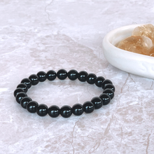 Load image into Gallery viewer, Black Obsidian Bracelet - Helps in Protection, Clarity, and Grounding - Suitable for Unisex
