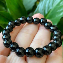 Load image into Gallery viewer, Black Obsidian Bracelet - Helps in Protection, Clarity, and Grounding - Suitable for Unisex
