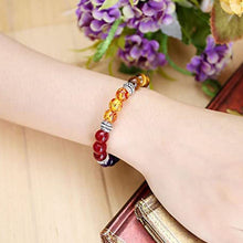 Load image into Gallery viewer, Original 7 Chakra Reiki Feng Shui Bracelet with Semi Precious Gemstone Beads Crystals for Triple Protection.
