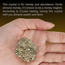 Load image into Gallery viewer, AGATE Products Pyrite Stone Original Stone for Wealth and Bussiness Luck/Vastu/Working Table Decore with Increased Will power and Manifestation
